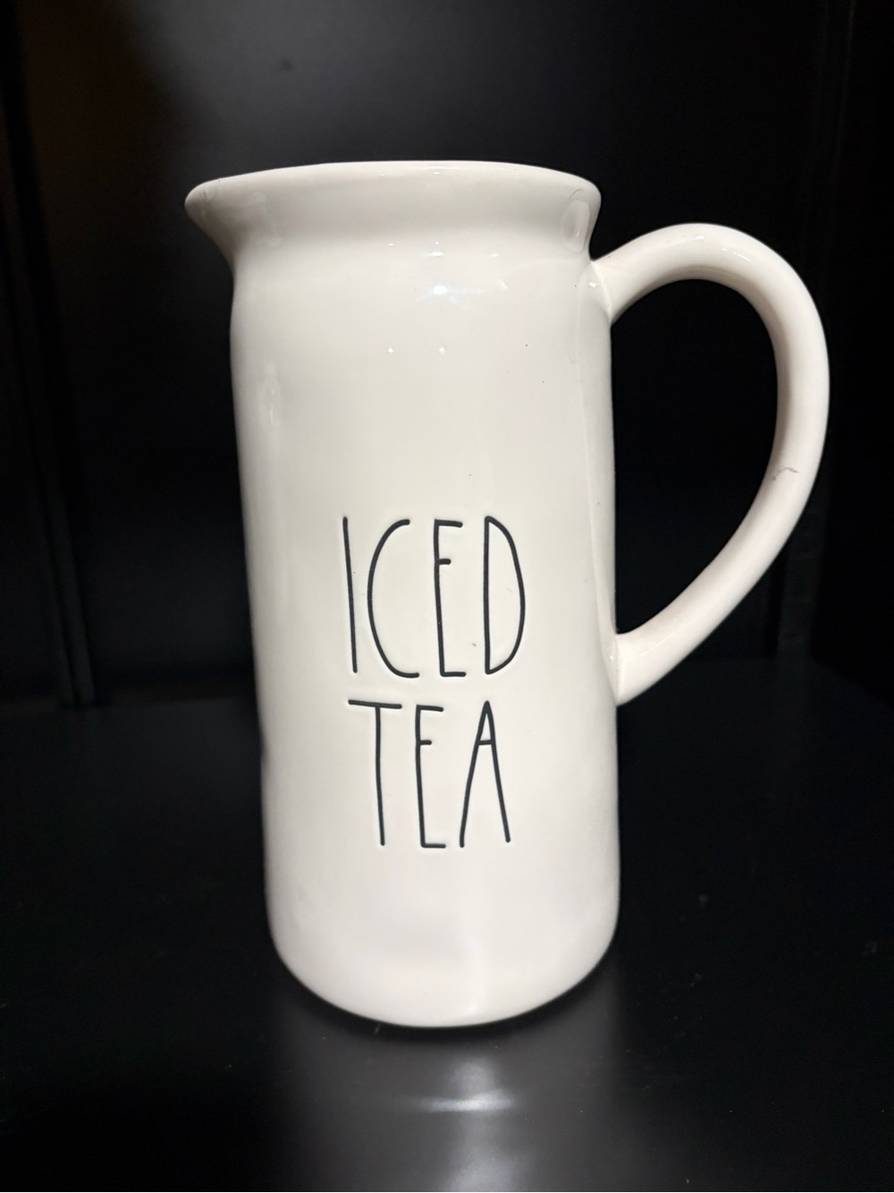 Rae Dunn White Ceramic Piece with Black Lettering